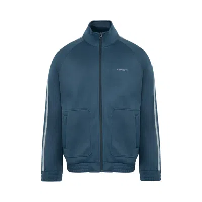 Pre-owned Carhartt Wip Bolar Sweat Jacket 'blue River/mirror' | Men's Size S