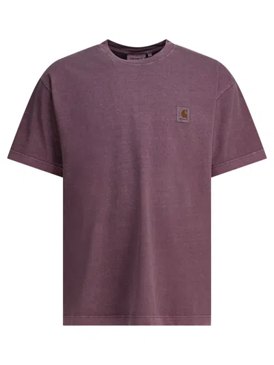 Carhartt Wip Bordeaux Cotton T-shirt In Pink
