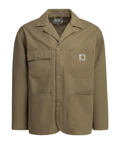Carhartt Wip Brader Work Twill Blazer In Neutral