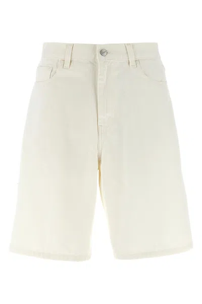 Carhartt Wip 'brandon' Bermuda Shorts In Neutral