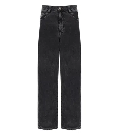 Carhartt Wip Brandon Grey Pants In Black