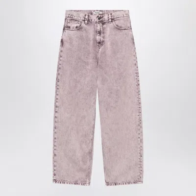 Carhartt Wip Brandon Jeans In Cozy Purple/chalk Wash Denim In Pink