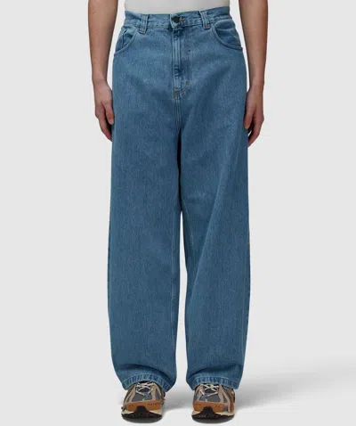Carhartt Wip Brandon Pant In Blue Stone Bleached