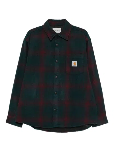 Carhartt Wip Brennan Shirt Jac Clothing In Green