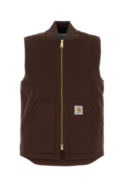 CARHARTT CARHARTT WIP BROWN COTTON CLASSIC VEST