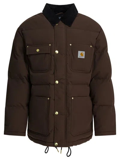 Carhartt Work In Progress Michigan Water Repellent Coat In Brown
