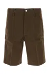Carhartt Twill Short With Pockets And Loops In Brown