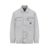 Carhartt Wip Button-up Organic Cotton Jacket In White