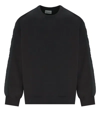 Carhartt Wip Calma Black Sweatshirt In Animal Print