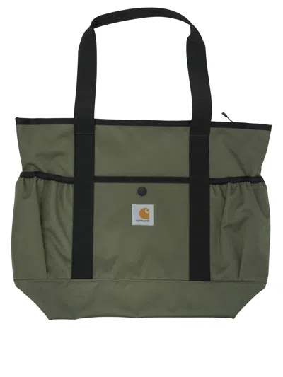 Carhartt Utility Tote Bag In Recycled Canvas In Green