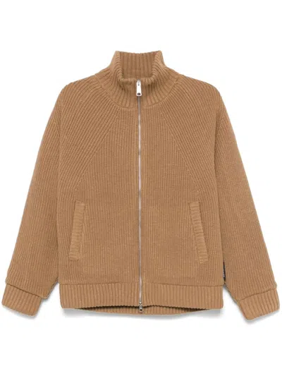 Carhartt Wip Camel Polyester Blend Banley Sweater Jacket