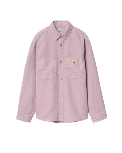 Carhartt Wip Camicia Walter Jac Lilla In Pink