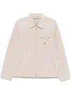 Carhartt Canvas Jacket Zip Pockets In Neutral
