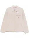 Carhartt Canvas Jacket Zip Pockets In Neutral