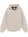 Carhartt Drawstring Hood Canvas Jacket In Beige