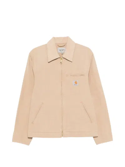 Carhartt Wip Canvas Jacket In Neutral