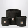 Carhartt Wip  Canvas Planter Set Olive In Black