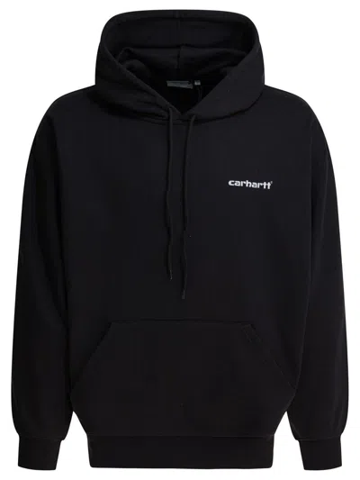 Carhartt Wip "caps Sweat" Hoodie In Black