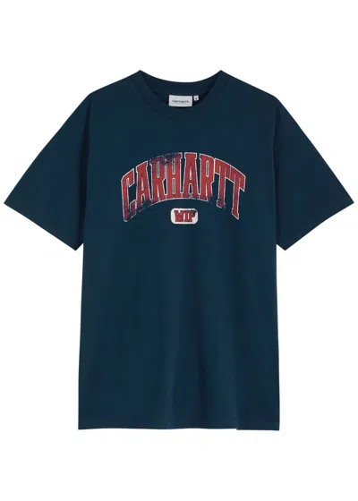 Carhartt Wip Car Lecture Logo-print Cotton T-shirt In Green