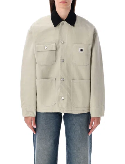 Carhartt Wip  Og Michigan Coat In Canvas In White