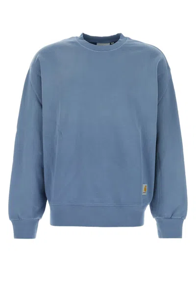 Carhartt Wip Cerulean Blue Cotton Alumni Sweat