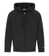 Carhartt Embroidered-logo Cotton-blend Jacket In Black