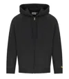 Carhartt Embroidered-logo Cotton-blend Jacket In Black