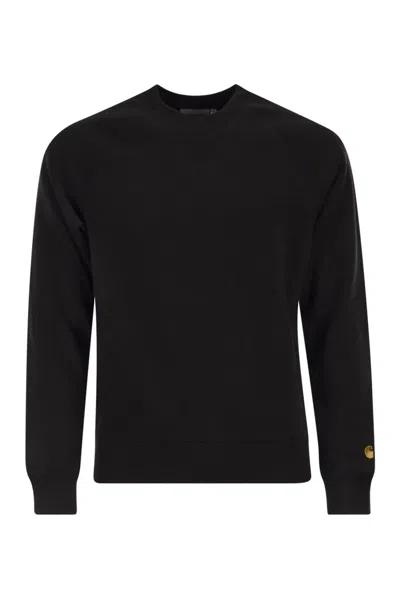 Carhartt Chase - Crew Neck Sweatshirt In Black