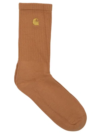 Carhartt Chase Ankle Socks In Brown