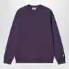Carhartt Logo-embroidered Sweatshirt In Purple