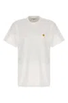 Carhartt Short Sleeve Chase T Shirt White Gold In White