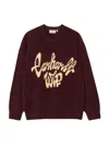 Carhartt Mens Rondo Air Yellow Chedda Brand-print Knitted Jumper In Red