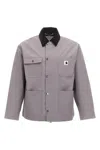 Carhartt Omens Yosemite Clapton Patch-pockets Relaxed-fit Woven Jacket In Gray