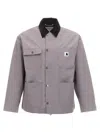 Carhartt Omens Yosemite Clapton Patch-pockets Relaxed-fit Woven Jacket In Gray
