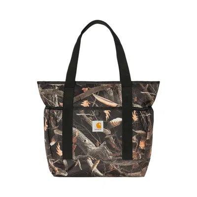 Pre-owned Carhartt Wip Clapton Tote Bag 'camo Feather Tree Black' | Multi-color | Men's Size Onesize In Multicolor