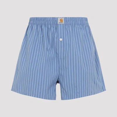 Carhartt Wip Classic Cotton Boxer For Men - Striped Design In Blue