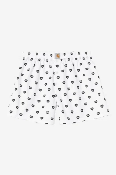 Carhartt Wip Classic Cotton Boxer For Men In Whiteblack
