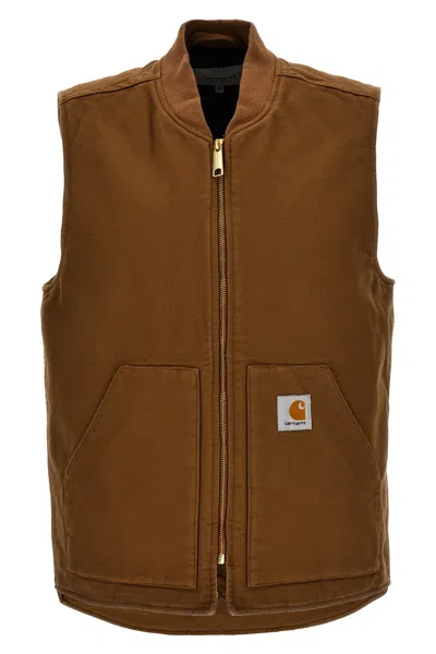 Carhartt Classic Vest In Brown