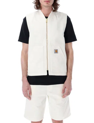 Carhartt Vest With Logo Patch In White