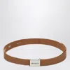 Carhartt Adjustable Chrome Belt Metal Buckle In Brown