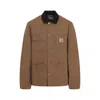 Carhartt Michigan Organic Cotton Single-breasted Coat In Brown
