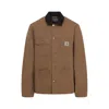 Carhartt Michigan Organic Cotton Single-breasted Coat In Brown