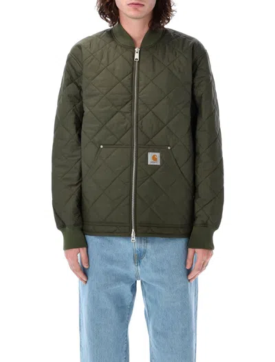 Carhartt Wip Myton Liner With Rib-knit Collar In Office Green