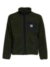 Carhartt Stylish Short Fleece Jacket Pockets In Green