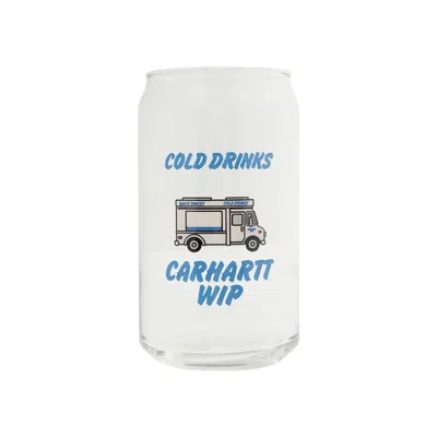 Pre-owned Carhartt Wip Cold Drinks Can Glass 'clear' | White | Men's Size Onesize