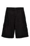 Carhartt Wip 'cole Cargo' Bermuda Shorts In Black