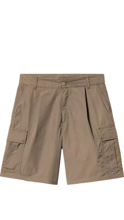 Carhartt Wip Cole Cargo Short In Tortora