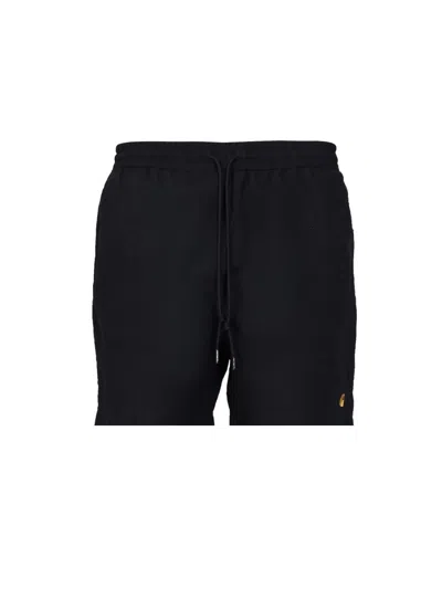 Carhartt Wip Costume Da Bagno Con Ricamo Logo In Black