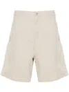 Carhartt Knee-length Canvas Texture Shorts With Cargo Pockets