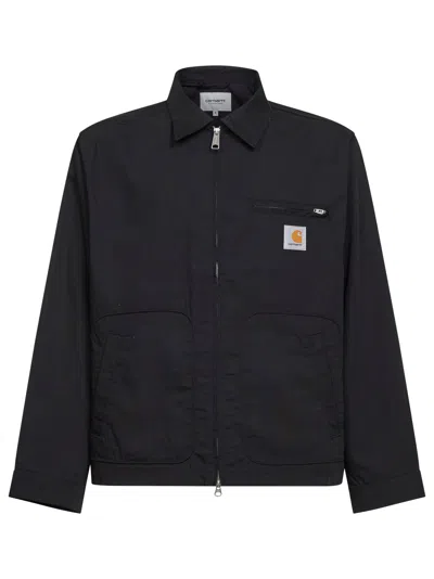 Carhartt Wip Cotton Bomber Jacket In Black
